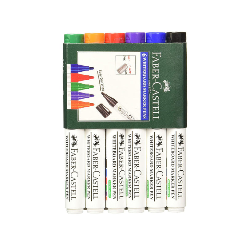 Faber-Castell Whiteboard Marker - Pack of 6 (Assorted)