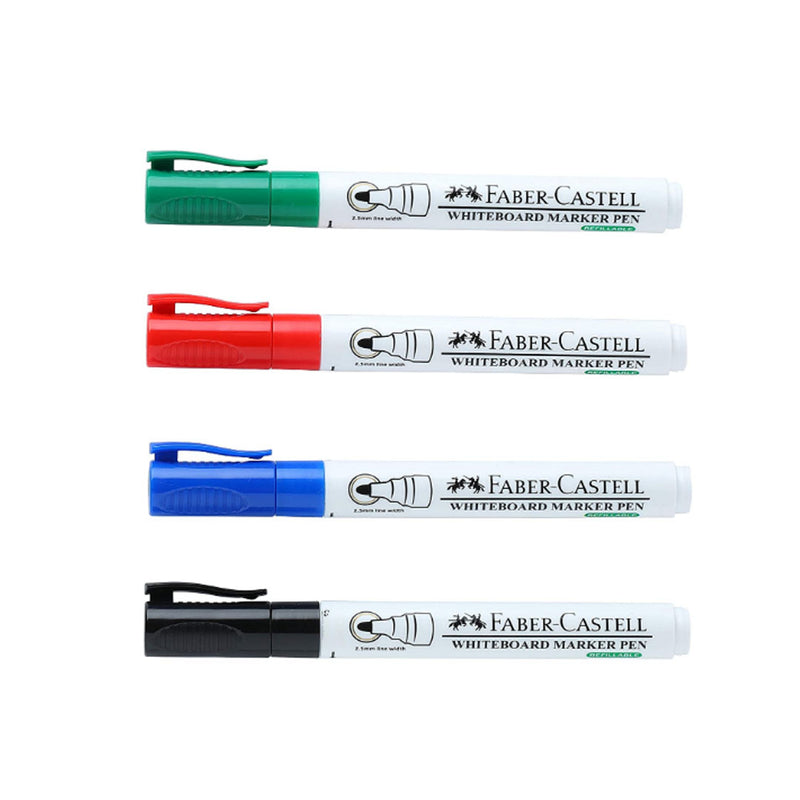 Faber-Castell Whiteboard Marker - Pack of 4 (Assorted)