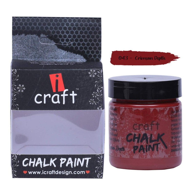 I Craft Chalk Paint 100Ml - Crimson Depth