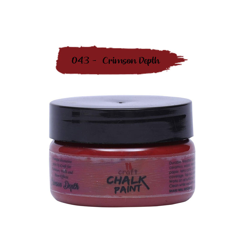 I Craft Chalk Paint 50Ml - Crimson Depth