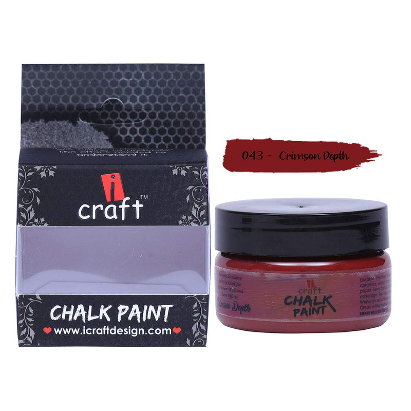 I Craft Chalk Paint 50Ml - Crimson Depth