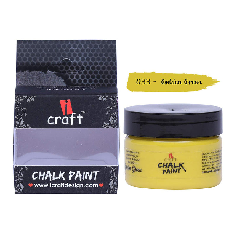 I Craft Chalk Paint 50Ml - Golden Green