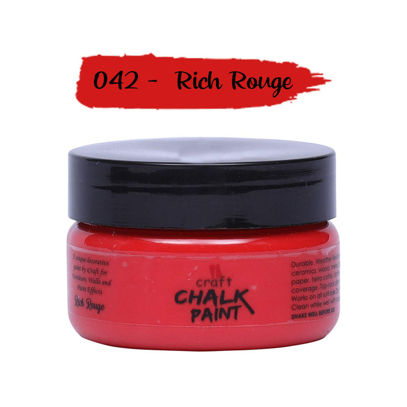 I Craft Chalk Paint 50Ml - Rich Rouge