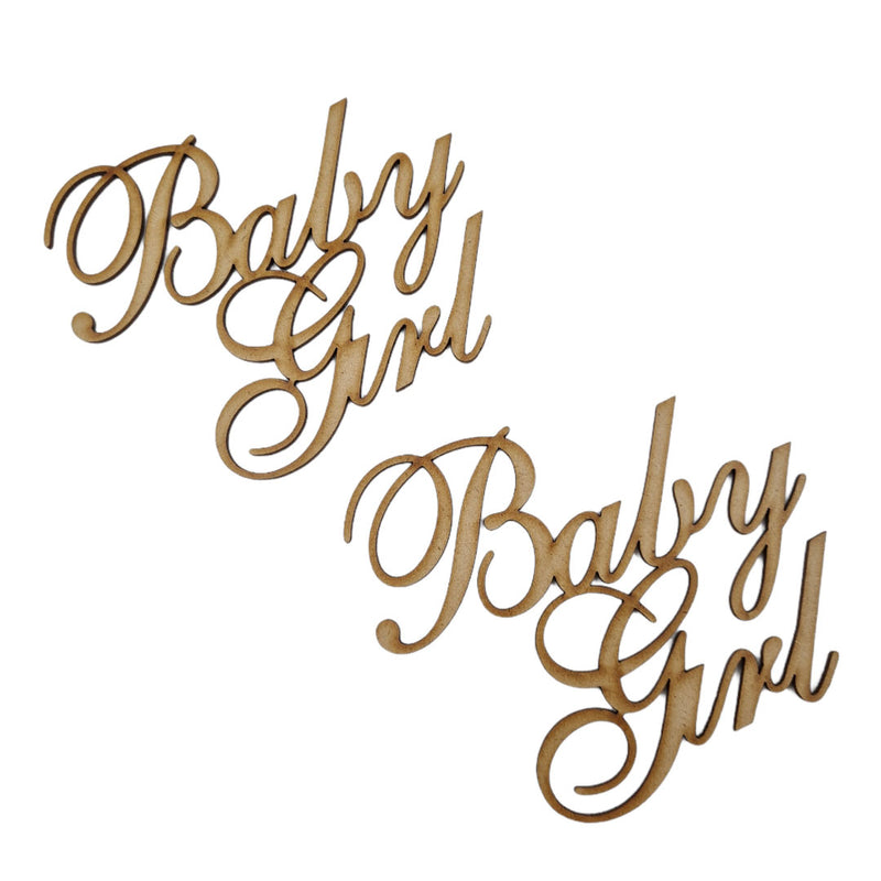 I Craft Baby Girl Wooden Embellishment - We020