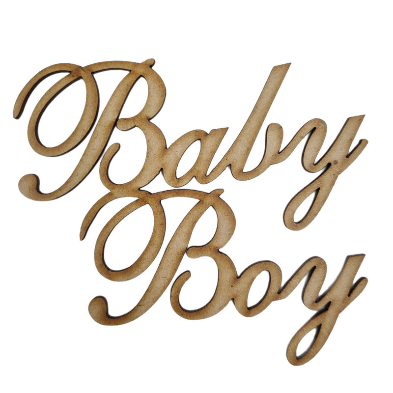 I Craft Baby Boy Wooden Embellishment - We021