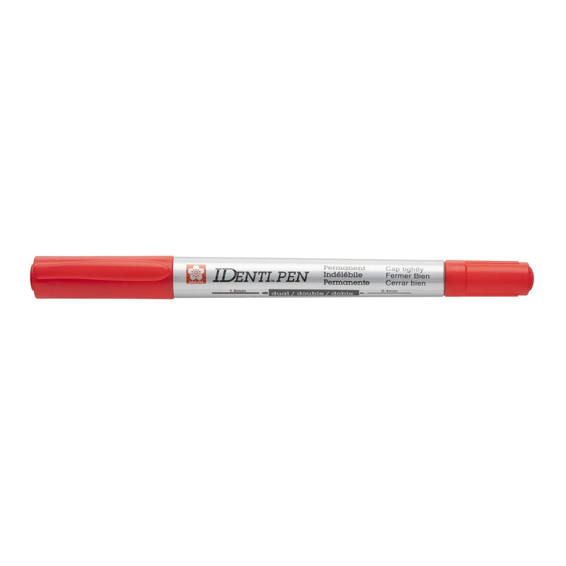 Sakura Identi-Pen Permanent Dual-Point Pen - Red