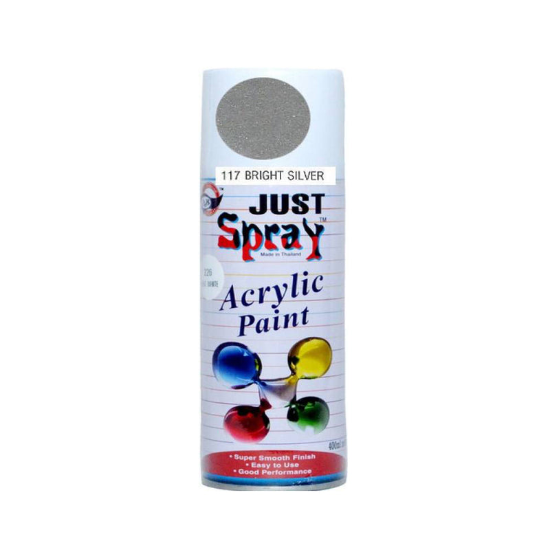 Just Spray Paint Bright Silver - 117