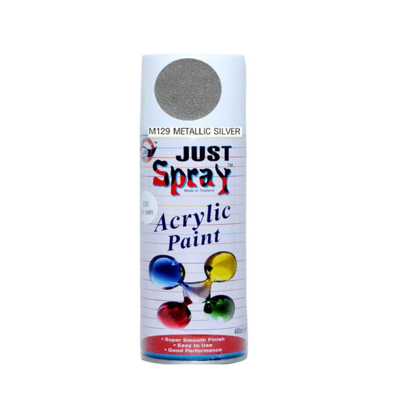 Just Spray Paint Metallic Silver - M129