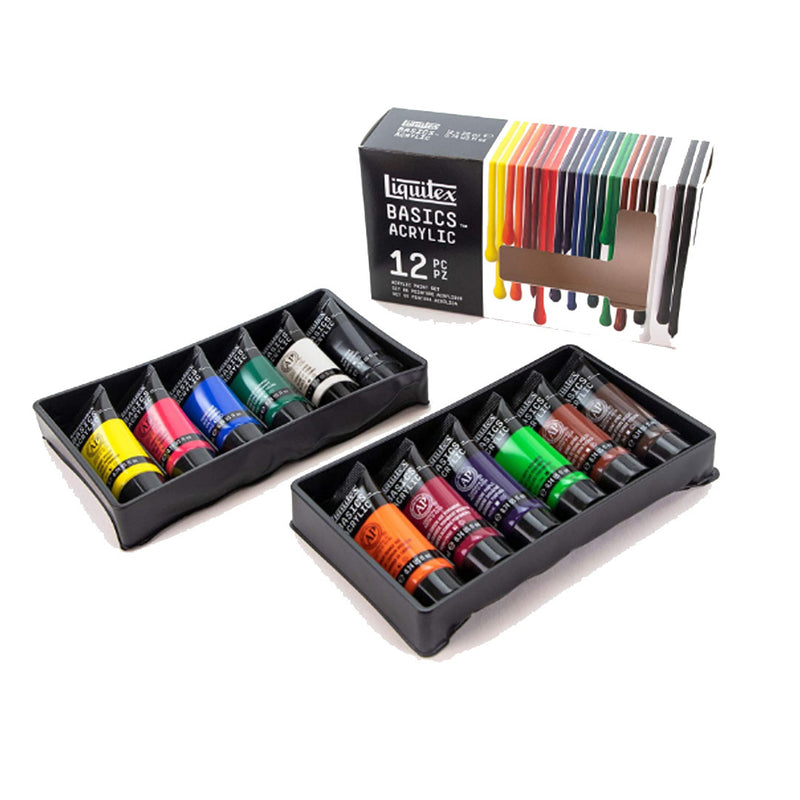 Liquitex Basics Tube Acrylic Paint Set 12x22ml