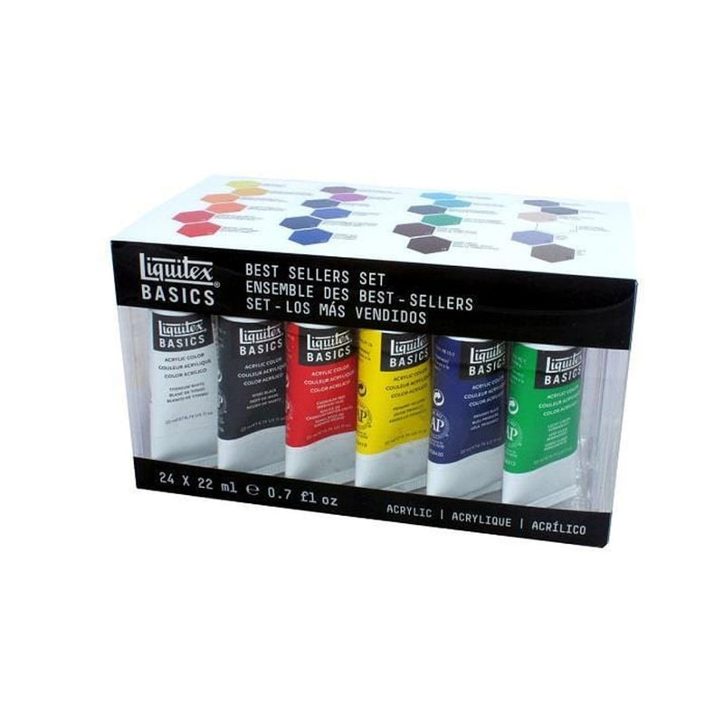 Liquitex Basics Acrylic Paint Set 24 x 22ml Tube