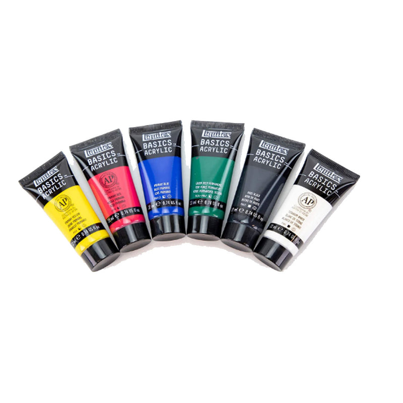 Liquitex Basics Acrylic Paint Tubes - Set of 6