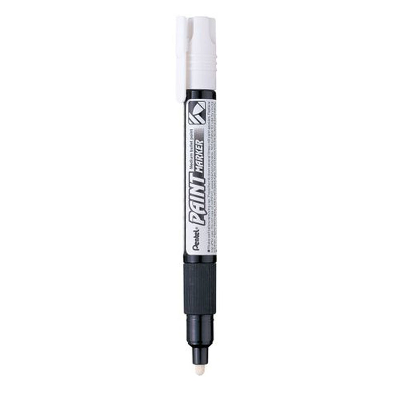 Pentel Paint Markers, Medium Bullet Point, White Ink