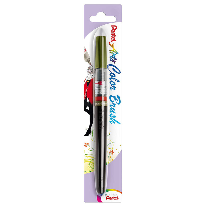 Pentel Arts Colour Brush Olive Green - XGFL115X