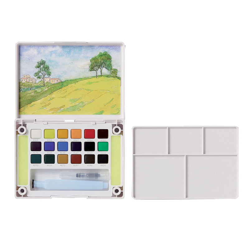 Sakura 18-Piece Koi Watercolour Field Sketch Set with Brush