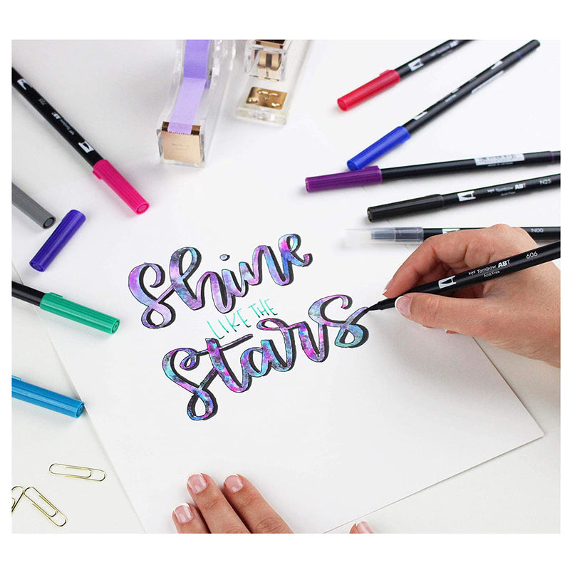 Tombow Dual Brush Pens Galaxy Set Of 9 Colors - ABT10CGA