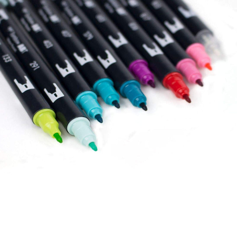Tombow Dual Brush Pens Tropical Set Of 9 Colors - ABT10CTR