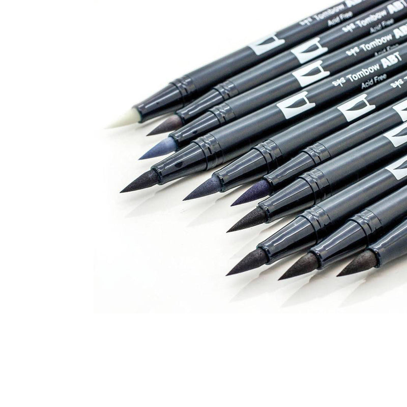 Tombow Dual Brush Pens 10 Pieces - GR